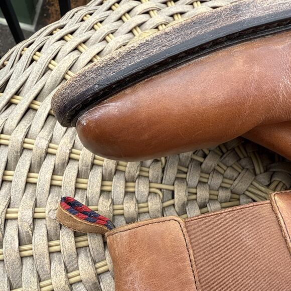 Polo Ralph Lauren Leather Newent Chelsea Boots Men's 9.5 D Brown Saddle 1934 F13 - Picture 7 of 16